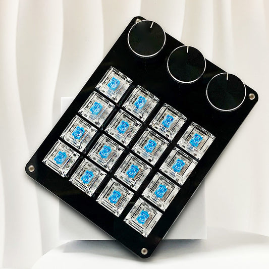 16-key customizable mechanical keyboard, capable of supporting customized key operations, setting of shortcut key methods