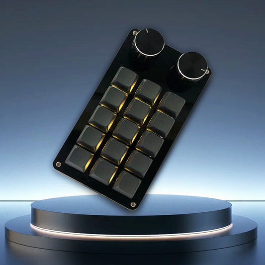 15-key mechanical keyboard, Type-C connection mode plug and play, you can set the functions of all keys and quick commands